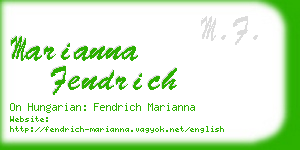 marianna fendrich business card